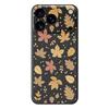 For iPhone 17 Pro Case Leaves Pattern Printing Straight Edge TPU Phone Back Cover