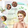 Shower Cap Woman Bathroom Hotel Home Shower Bathing Hair Elastic Cap Spa Hair Salon Bonnet Waterproof Hair Cover
