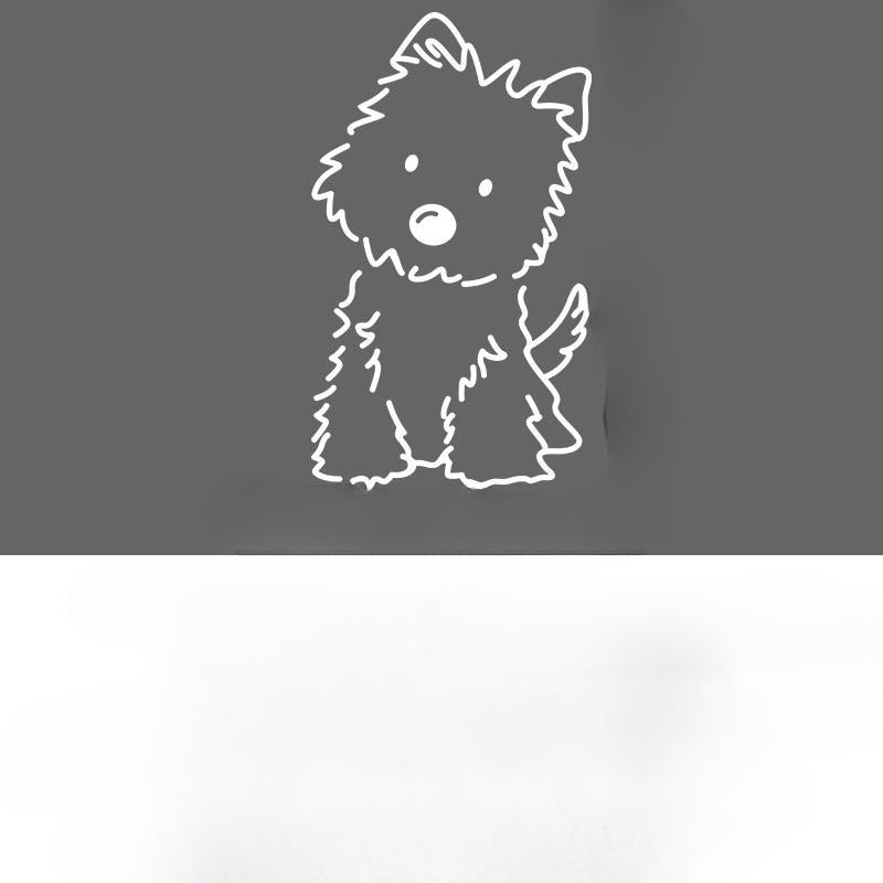 

Cute Animal Dog Mirror Stickers Home Door Window Glass Waterproof Decoration Anti-collision Decals Children s Room Decoration (as the picture,16x28CM)