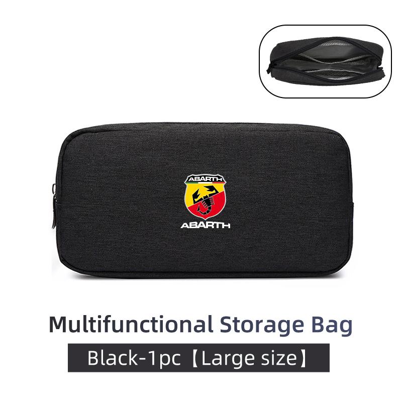 Car Data Cable Charger Portable Hard Disk Organizer Storage Bag For Abarth Freemont Strada 500x Grande Punto Ducato Stilo Palio