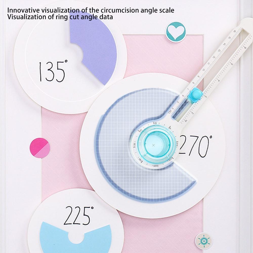 8-32cm Circular Paper Cutter Adjustable Cutting Diameter Rotary Cutter For Scrapbooking