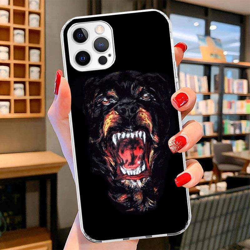 Rottweiler Dog Cover Phone Case For iPhone 16 17 Air 15 14 Pro Max 16E Phone Case 13 Mini 12 11 7 SE 8 Print Pattern Fit Cases 1