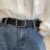 Sophisticated Minimalist Jeans Belt For Young Adults Featuring Pin Buckle In Dual Colors