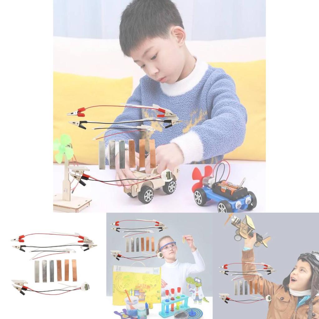 Potet Frukt Elektrisitet Vitenskap Eksperiment Sett Metall Materiale Diy Håndlaget Leketøy