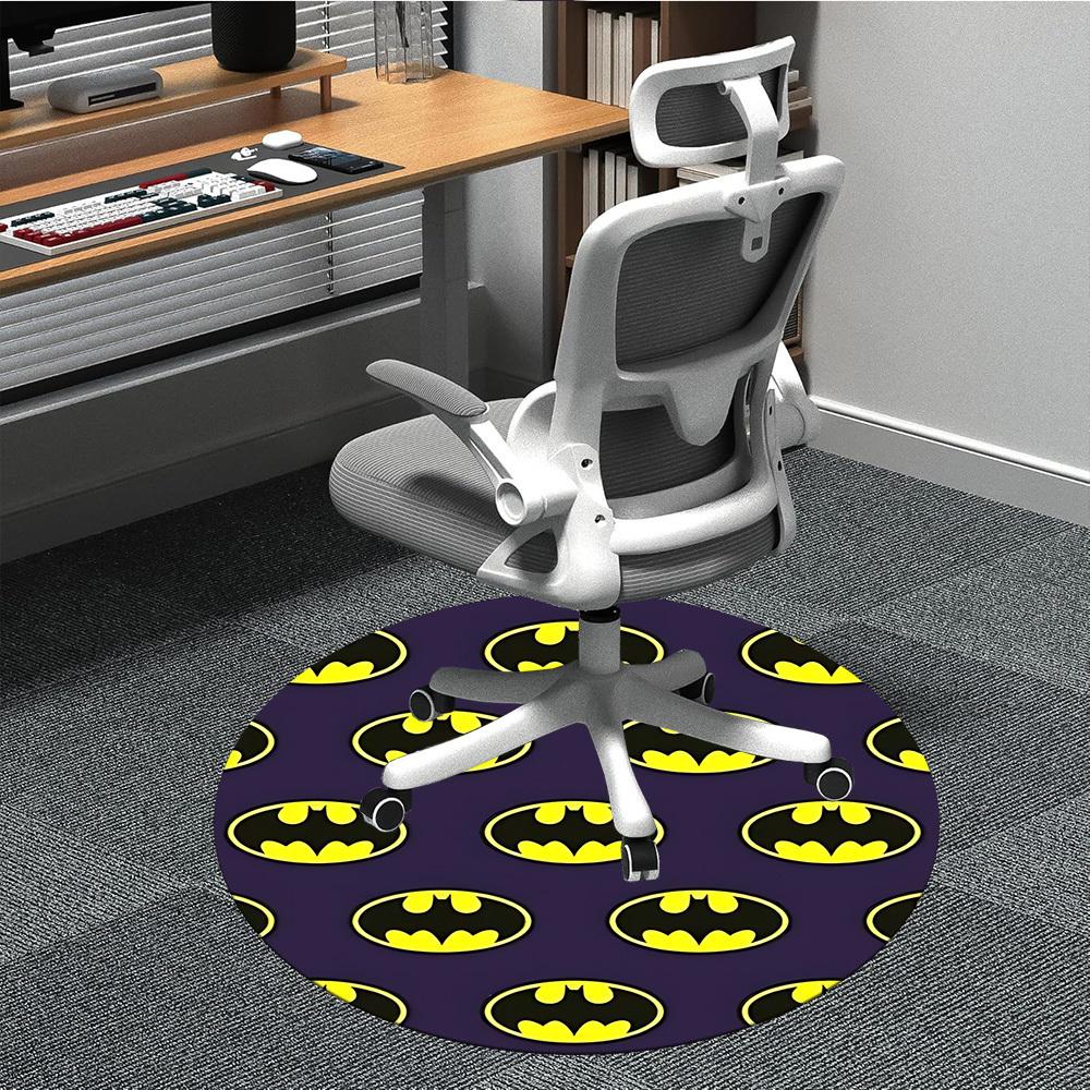 1pc Batman Office Round Area Rug, Under Office Chairs Bedroom Living Room Home Decor, Room Deco, Available in Various Sizes