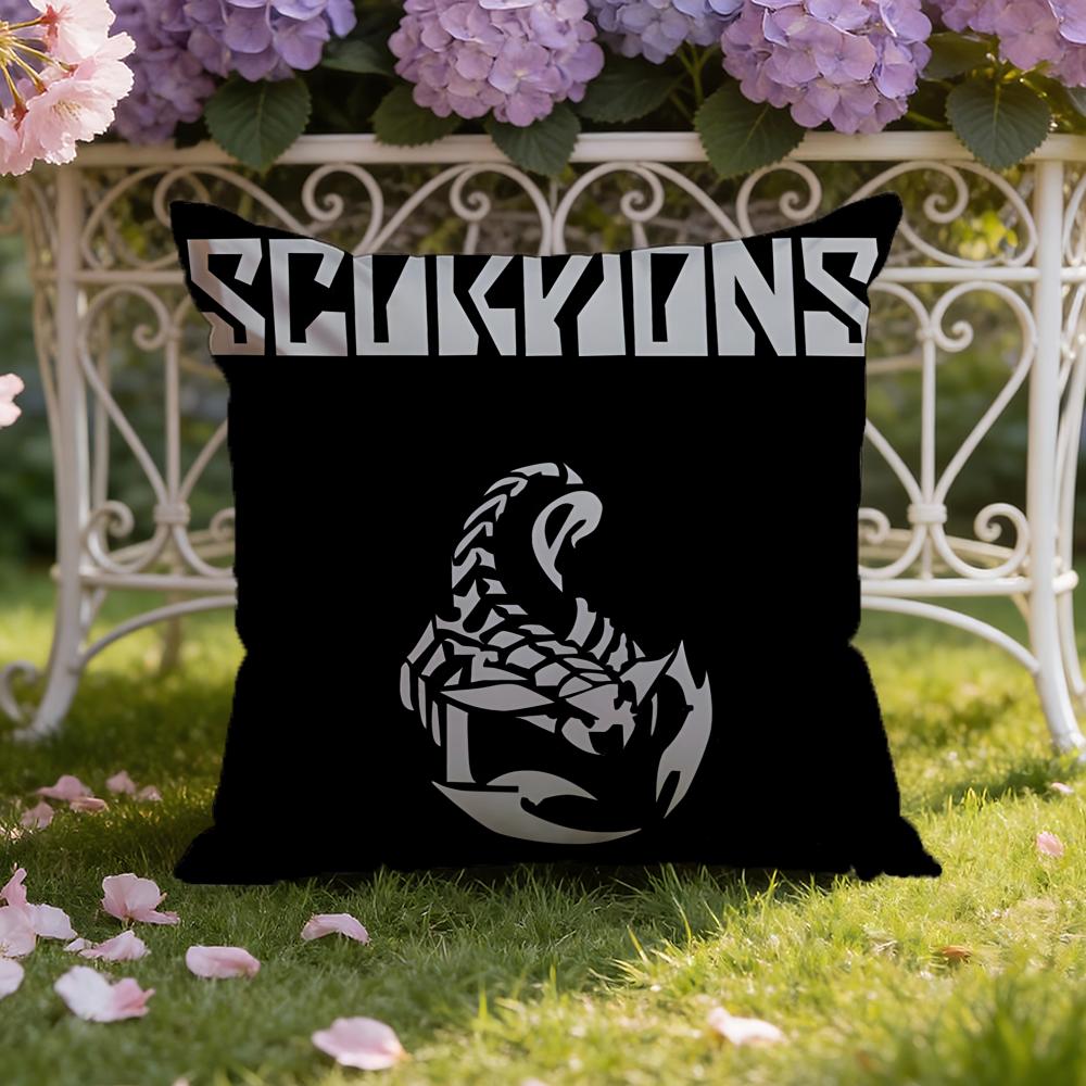 S-ScorpionsS Band Cushion Cover Home & Car Dual-Scene Pillow Cover: Reversible for Premium Comfort