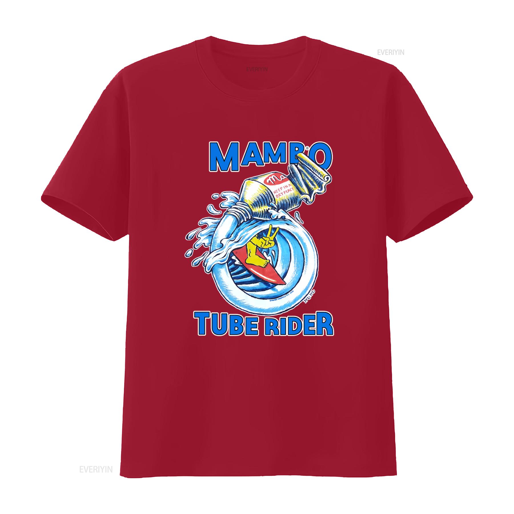 

Vintage 1999 Mambo Tube Rider Surfing T shirt Reg Size Mombasa Design Funny Pop Art Print Retro Style vintage Washed fashion S