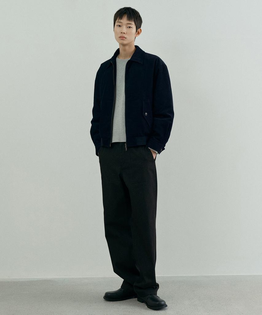 MINDBRIDGE [Couture] Black Denim-Like Fatigue Pants