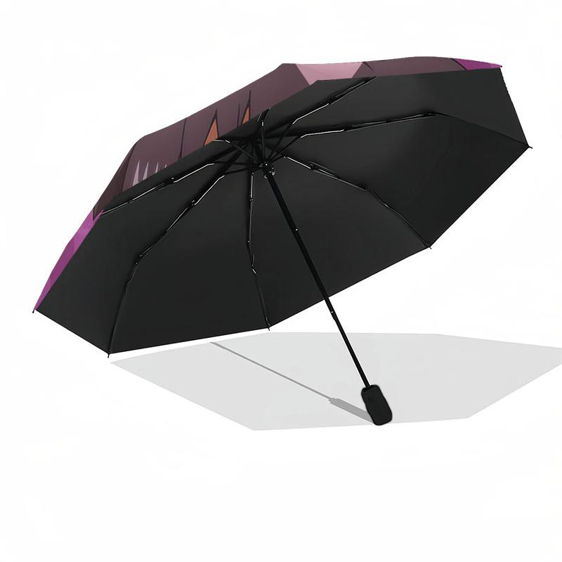 1pc Anime Character Umbrella Automatic Opening Folding Design, Outdoor for Fans, Travelers, Daily Use, Gift Idea with 8-Bone Iron Frame.L016