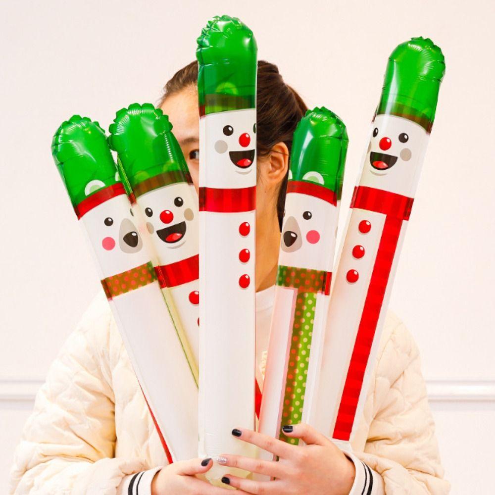 Crystal Ball Christmas Inflatable Stick Cookie House Children's Inflatable Toys Store Decoration