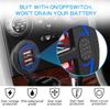 Cargador de coche con doble puerto USB QC3.0, toma de carga rápida con voltímetro e interruptor, 12 V/24 V, cargador de teléfono automático