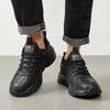 Men's Thick-soled Sports Shoes Solid Color Height-increasing Wear-resistant Anti-slip Casual Running Shoes for All Seasons