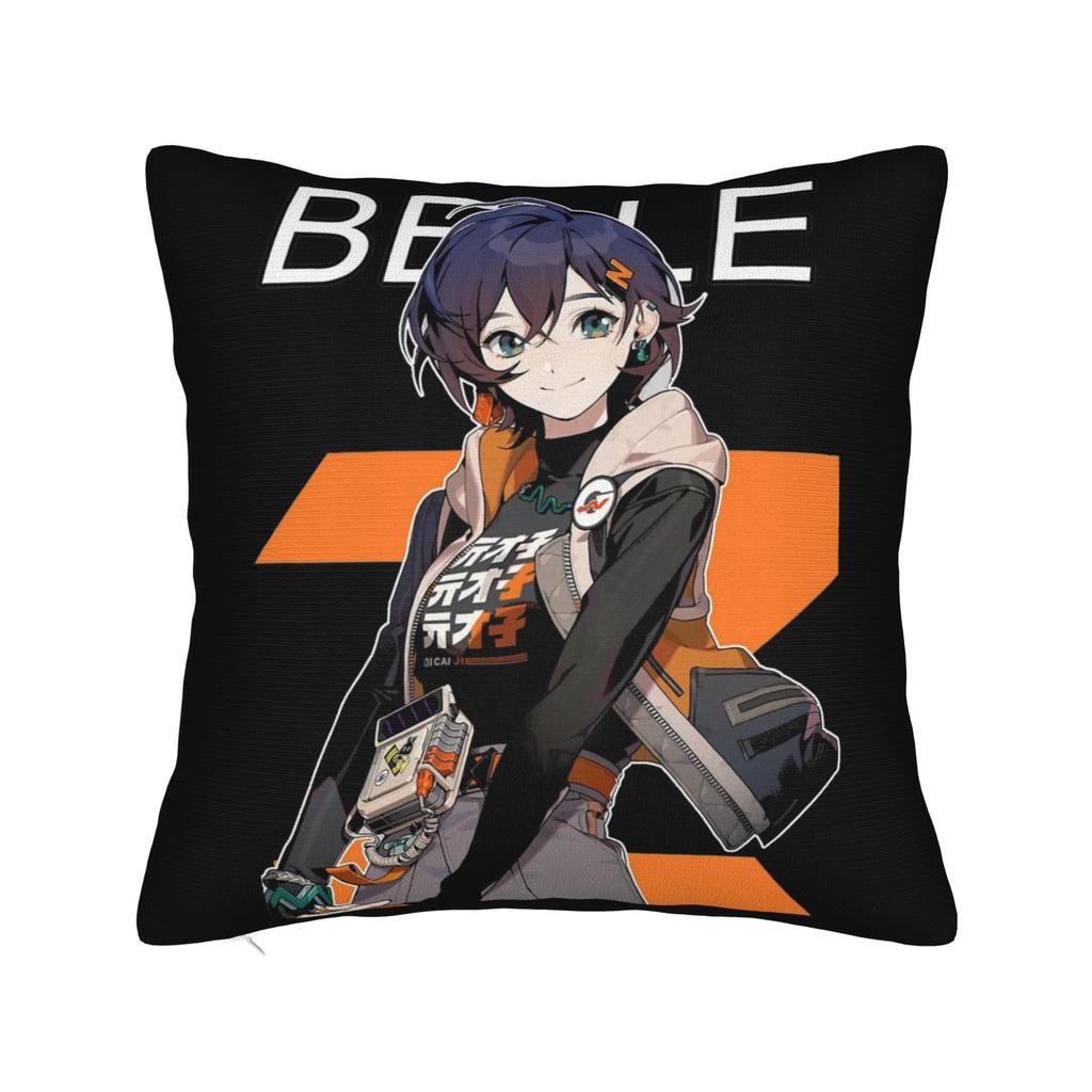 Zenless Zone Zero Ellen Joe Chibi Head Morcaworks Pillowcase Soft Polyester Cushion Cover Decoration Pillow Case Cover Car