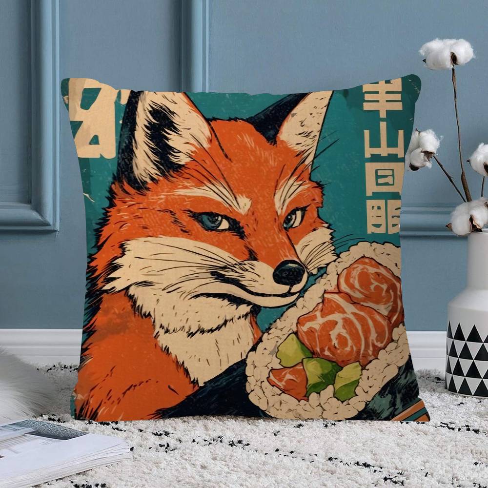 Japanisches Zeitgenössisches Tokio Kunst Kissen Geschenk Heim Büro Dekoration Schlafzimmer Sofa Auto Kissenbezug Hülle x