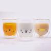 300ml Creative Double Wall Glass Mug Cute Beer Milk Coffee Cup Bear Cat Dog Animal Double-layer Glass Mug Valentine's Day Gift
