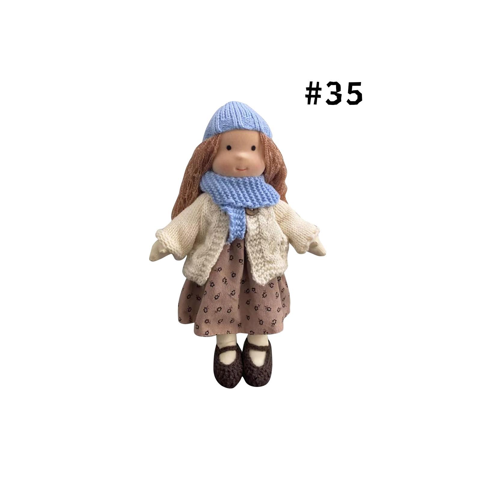 

Мягкая игрушка кукла, тряпичная кукла для малышей, подходит для девочек, подарок на день рождения, рождественский подарок на плюшевую игрушку One Size