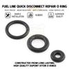Fuel Line Quick Disconnect Repair O Ring Kit For Harley Touring Sportster Dyna Softial With Delphi Fuel Injection 2001-2023
