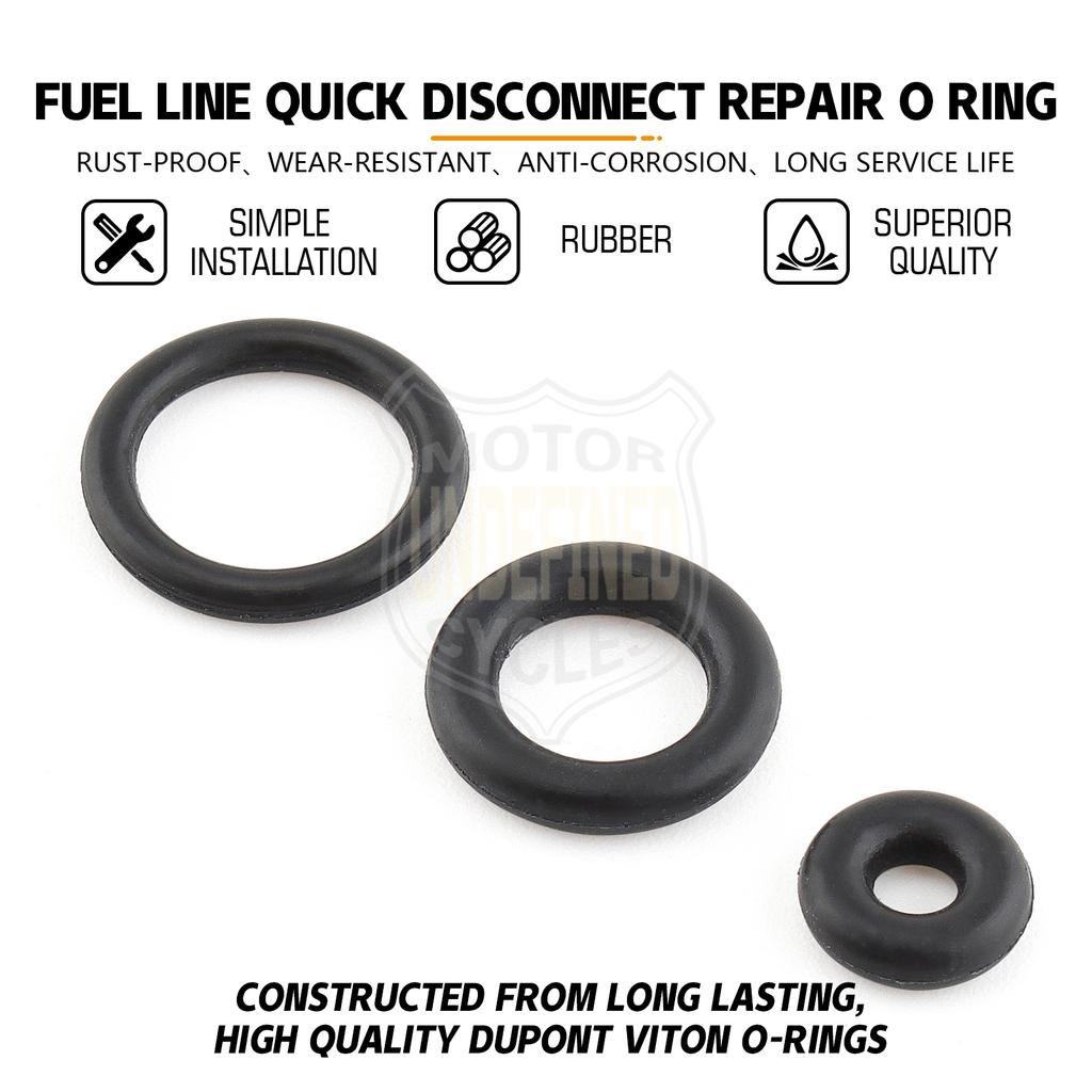 Fuel Line Quick Disconnect Repair O Ring Kit For Harley Touring Sportster Dyna Softial With Delphi Fuel Injection 2001-2023