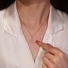 Fashionable Zircon Micro-Set Gourd Pendant Necklace Elegant And Versatile Light Luxury Jewelry