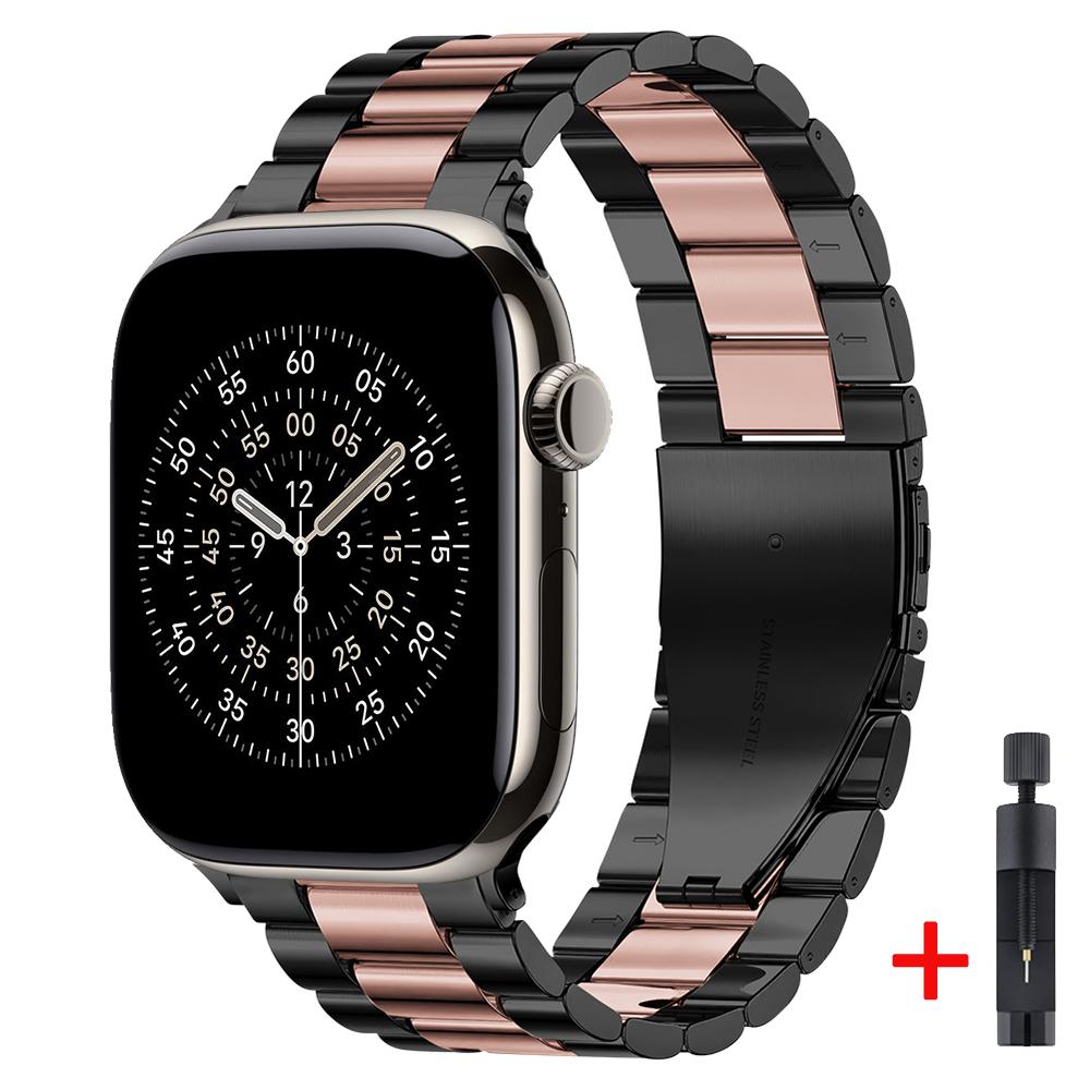 Metallarmband für Apple Watch Strap 46mm 42mm 45mm 44mm 40 41mm Ultra 3 2 1 49mm Modearmband iWatch Serie 11 10 9 8 7 6 5 SE3