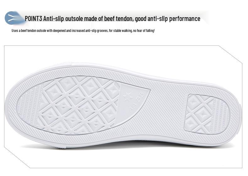 2022 Summer Women's Trendy White Faux Lace Korean-Style Board Shoes with Soft Upper and Sole
