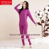 Hodo Women's Pure Cotton Mock Neck Thermal Underwear Set