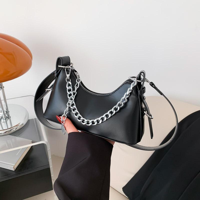 Chain bag women's 2026 new style this year popular texture niche design e-shoulder underarm bag fashiable crossbody small ba