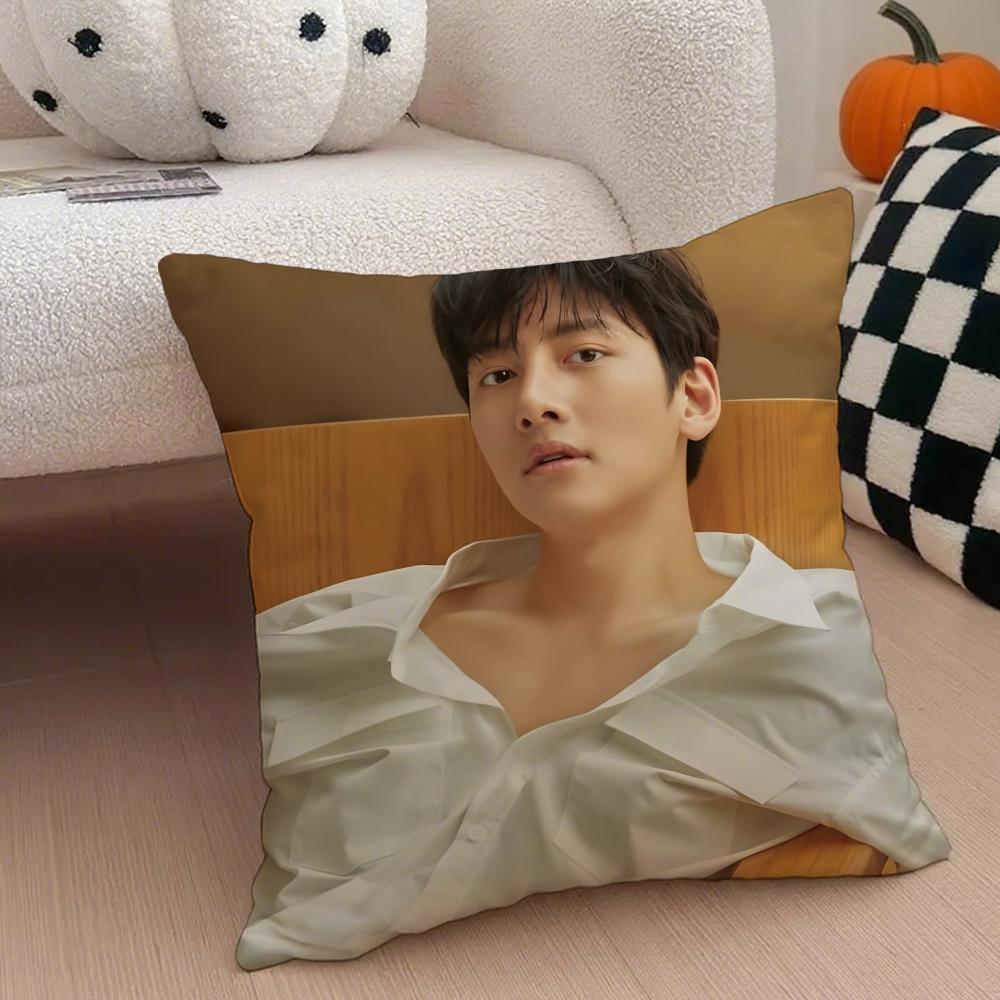JJi Chang wook Cushion Cover Throw Pillow Cover Hidden Button Durable Polyester Chair Cushion