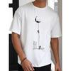 Camiseta de verano para hombre con estampado de manga corta