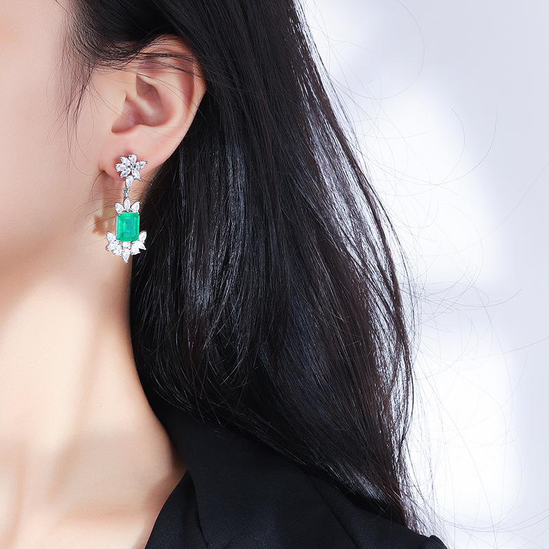 Color Simulation Jewelry, Fashionable Exaggerated Yellow Diamond Pink Diamond Women'S Goods