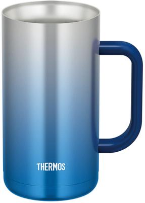 Thermos Vacuum Insulated Mug Sparkling Blue Beer Mug Day Gift Men Women Birthday Present 0.72L JDK-720C SP-BL Father's