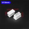 10Pcs High Quality Plastic Furniture Rectangular Pipe Plug White Foot Pad Square Tube Cap Cushion Non-Slip Table Leg Tube Plugs