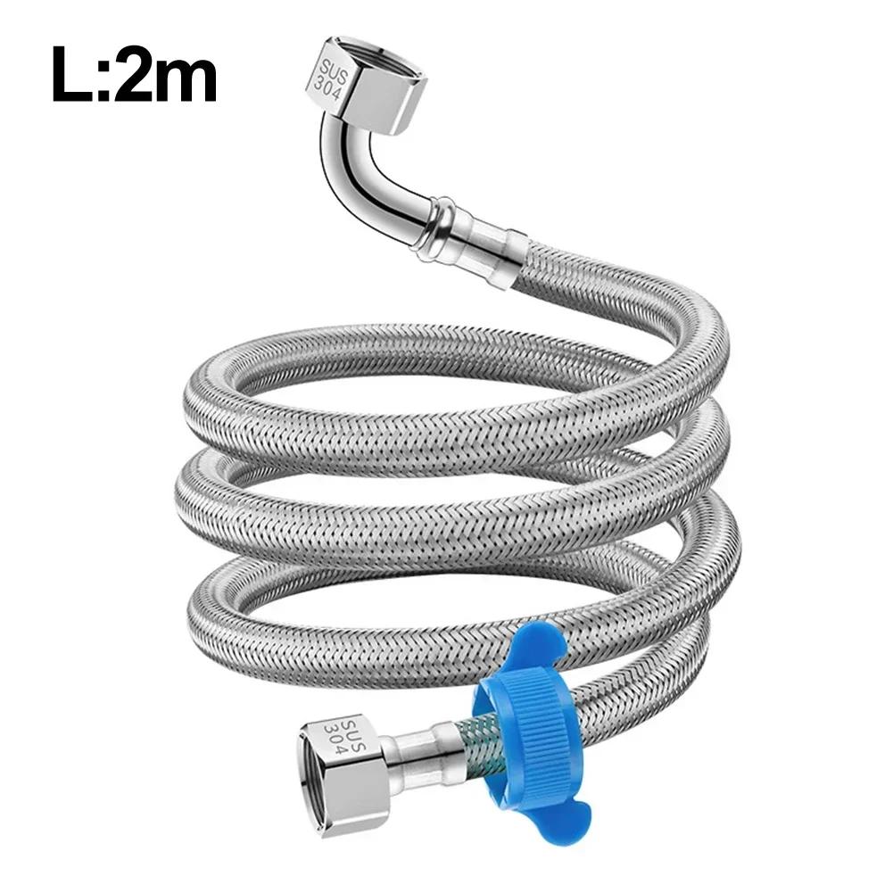 

Stainless Steel Braided Hose Flexible Pipe Connectors Elbow Hose For Bathrooms Kitchens Heater Toilet Faucet Plumbing Pipes