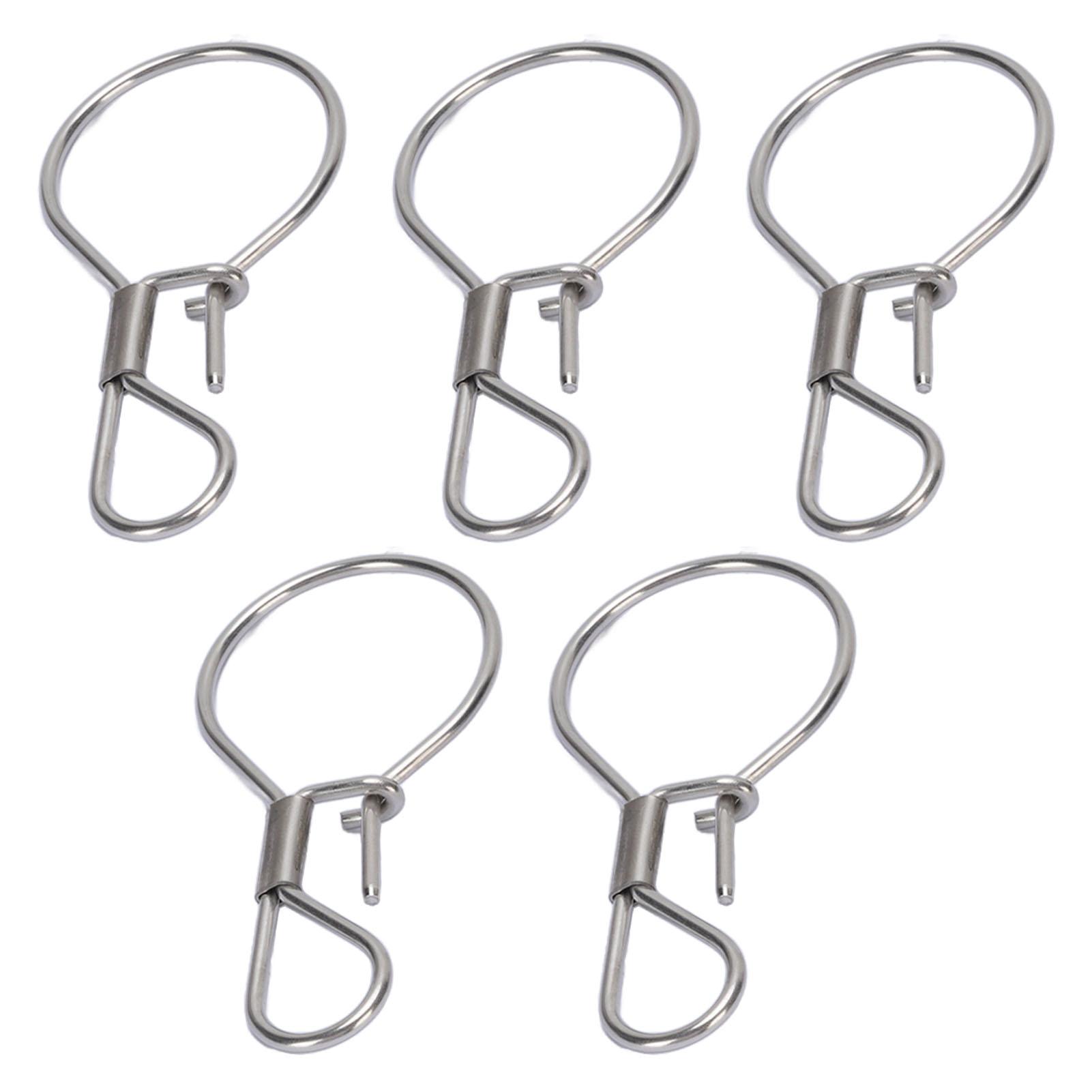 

5 шт. Рыболовные замки из нержавеющей стали, застежка для фиксации живой рыбы для пресной и морской воды