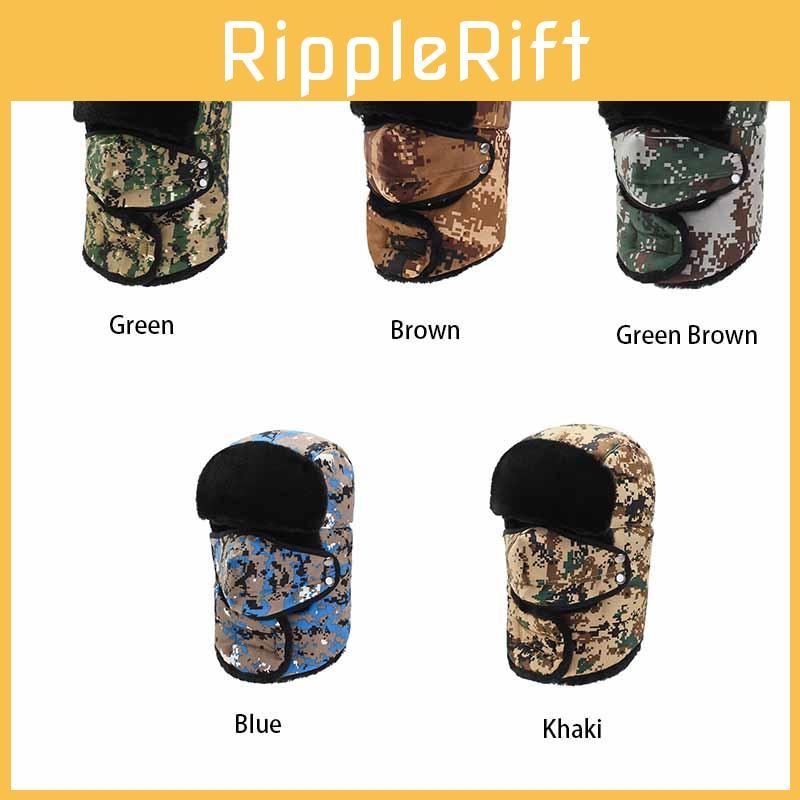 Fashion Men Winter Warm Trapper Ear Flap Ushanka Hat With Wind Proof Mask Superior Warmth And Protection