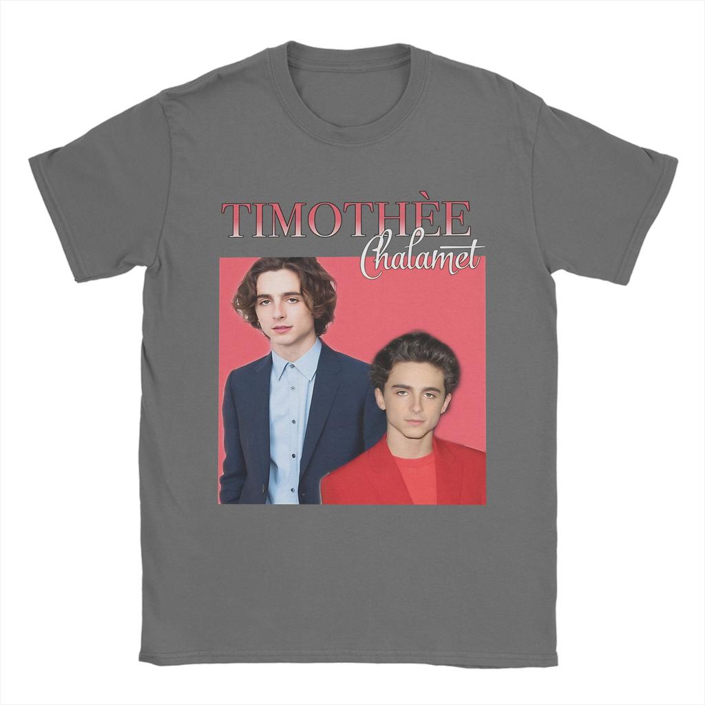 Timothee Chalamet American Actor T Shirt Beach Pure Cotton T Shirts For Unisexs Trending Pattern Tshirt ShortSleeved Clothing