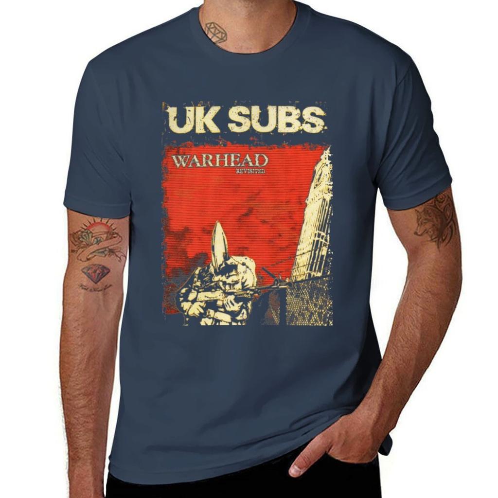 Uk Subs Punk Rock TShirt Classic Print Short Sleeve Shirt