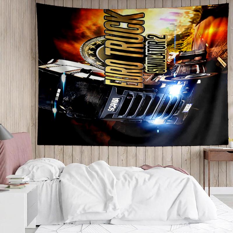LKW-Druck Wandteppich, Hintergrund, Einfache Montage, Ideal für Schlafzimmer, Büro & Wohnzimmer, mit Ästhetischer Wanddekoration.