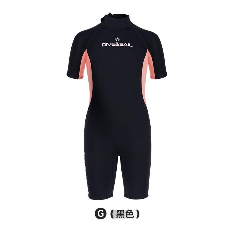 Kids 2.5mm Neoprene Wetsuit Short Sleeve Full Suit Snorkeling Surfing Cold Water Swimming