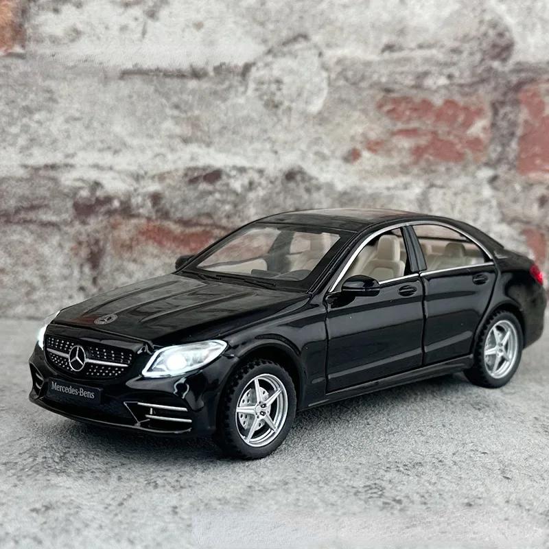 1:32 Mercedes-Benz C260L Car Model Pull Back Acousto-optic Alloy Discast Metal Toys Car Goods Model for Children Boys A54