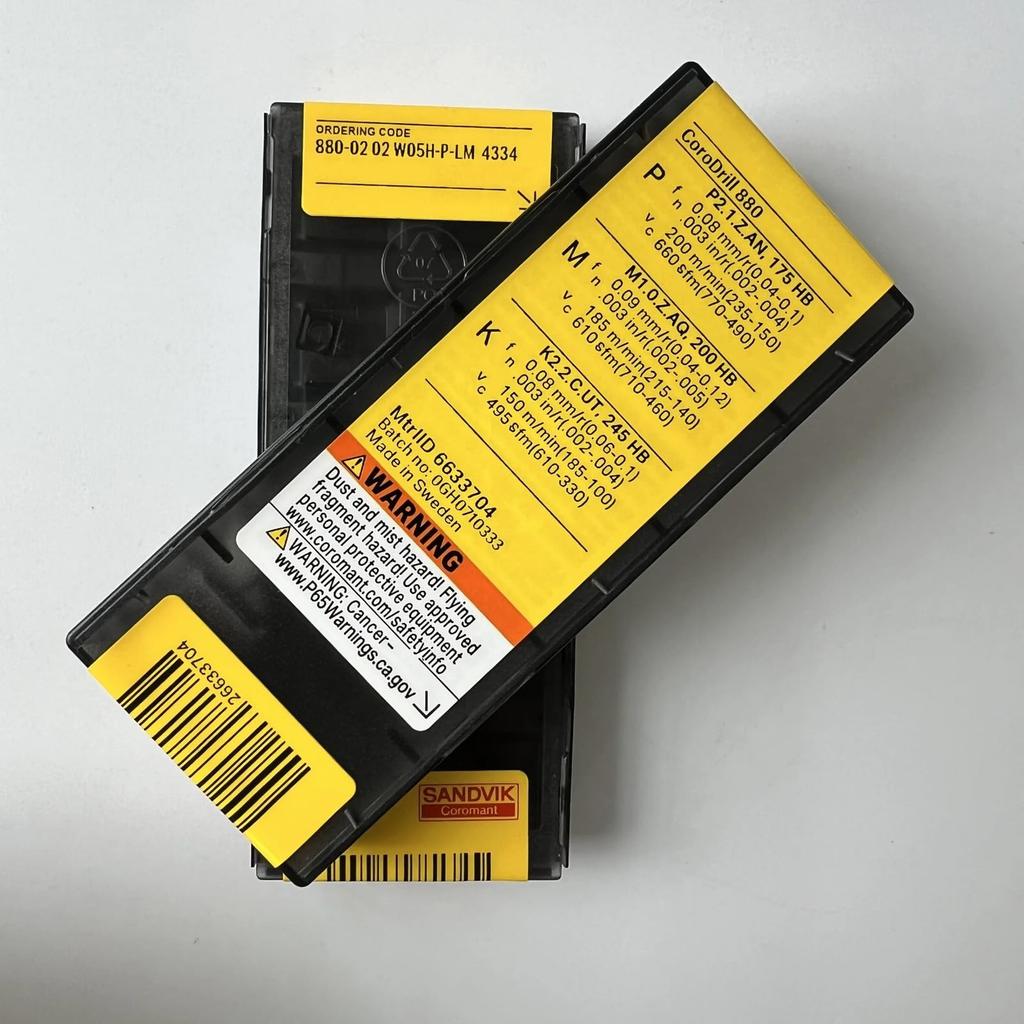Original Sandvik / 880-0202W05H-P-LM 4334 /  CNC lathe carbide blade 10 Pcs