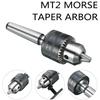Mini Metal Lathe Tailstock Drill Chuck Tools With MT2 For Morse Taper Shank Machine Tool Functional Parts & Accessories