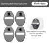 For Skoda 4PCS Car Door Lock Cover Stainless Steel Protection Accessories Rapid Octavia Derivative Enyaq-iV VisionS Yeti Scala