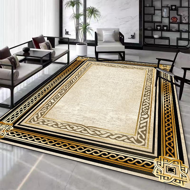 

Розкішний сірий скандинавський килим для вітальні, килим для прикраси, великий м який килим для відпочинку для спальні, прання, протиковзкий килимок для підлоги 120*160cm