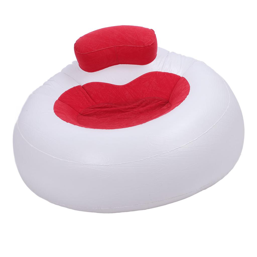 Inflatable Chair Comfortable Supportive Heart Shape Decorative Plush Chair for Bedroom Living Room