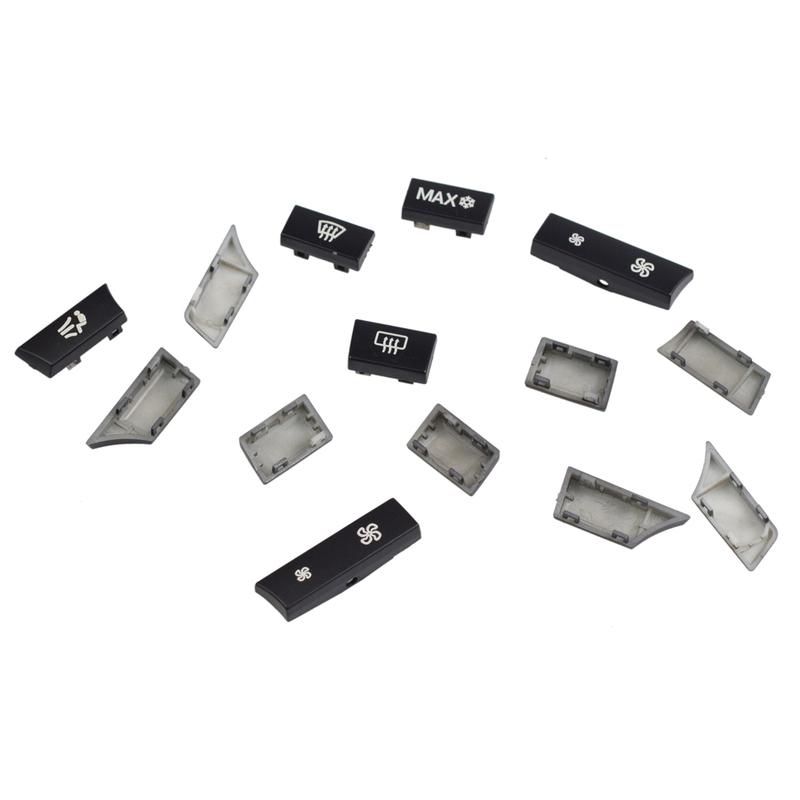 12/14pcs Car Dashboard Air Conditioner AC Button Heater Switch Cover For BMW 5 6 7 Series X5 X6 F10 F18 F06 F12 F01 F02 F15 F16