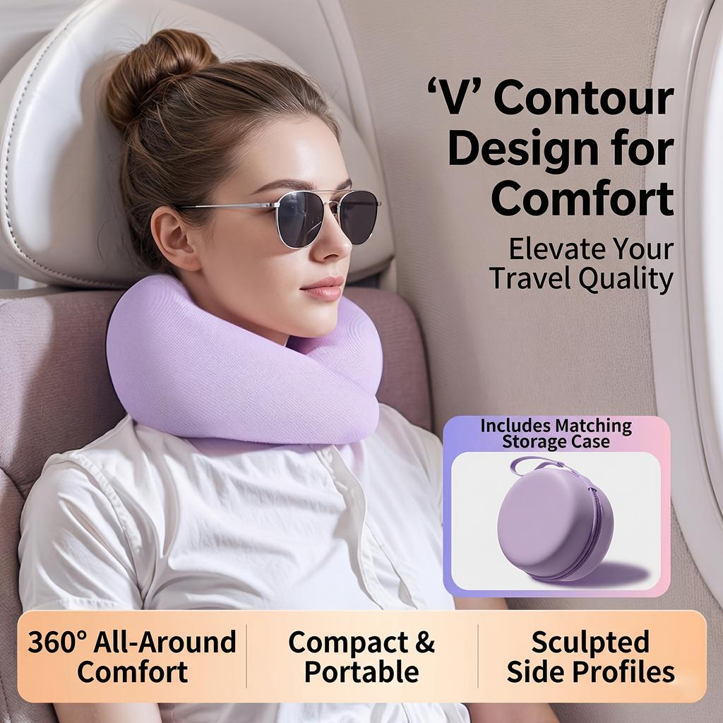 U-shaped Travel Neck Pillow, Travel Pillow, Comfortable Sleep, Ergonomic Design, Suitable for Travel Planes