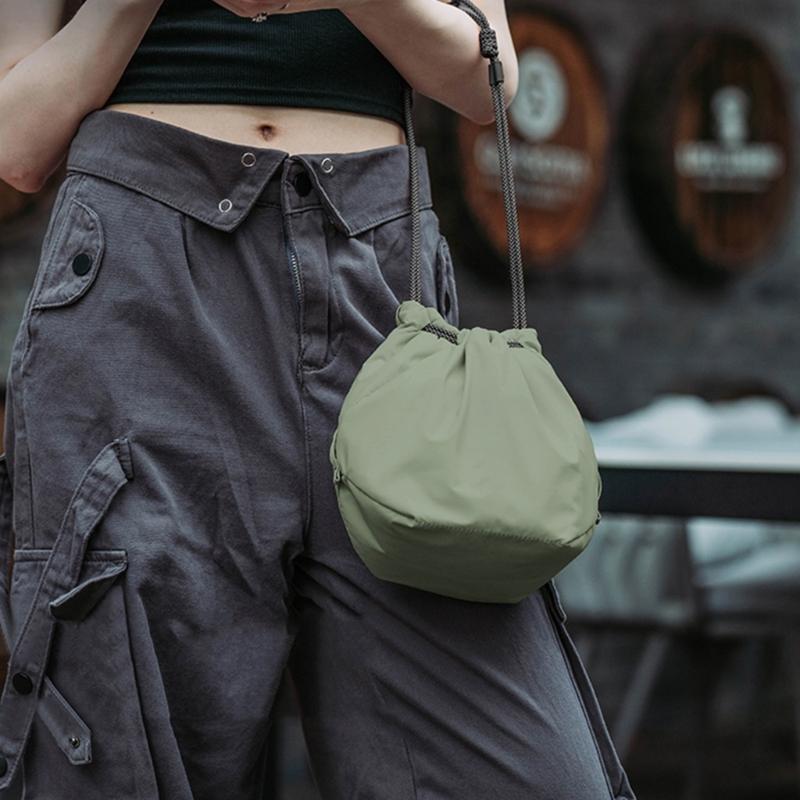 Camera Bag Camera Case Drawstring Soft Camera Bag with Adjustable Strap Vintage DSLR Lens Case Gadget for Travel