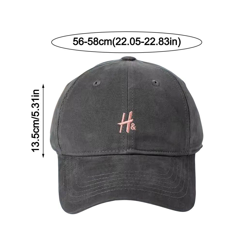 Shows Face Small Sun Visor Hats H Letter Hip Hop Hat Fashion Duckbill Cap  Spring Summer Autumn