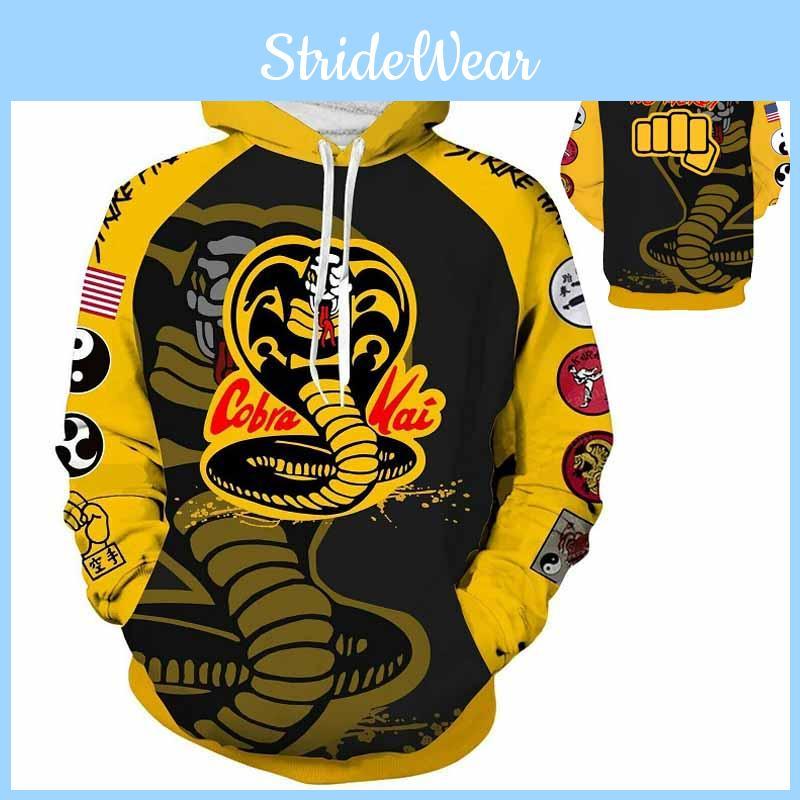 The Karate Kid Cobra Kai Hoodie 3d Animation Weich Bequem Cosplay Pullover